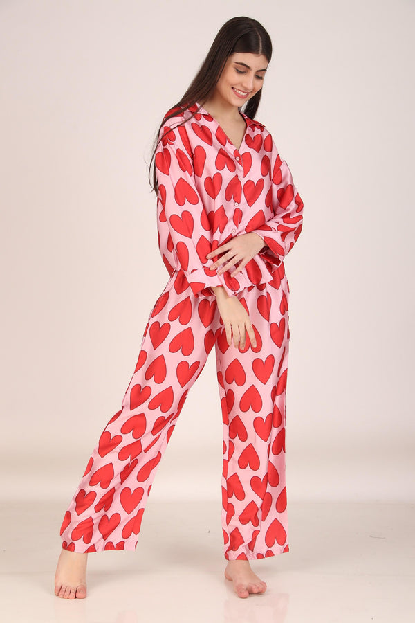 All Hearts Oversized PJ Set