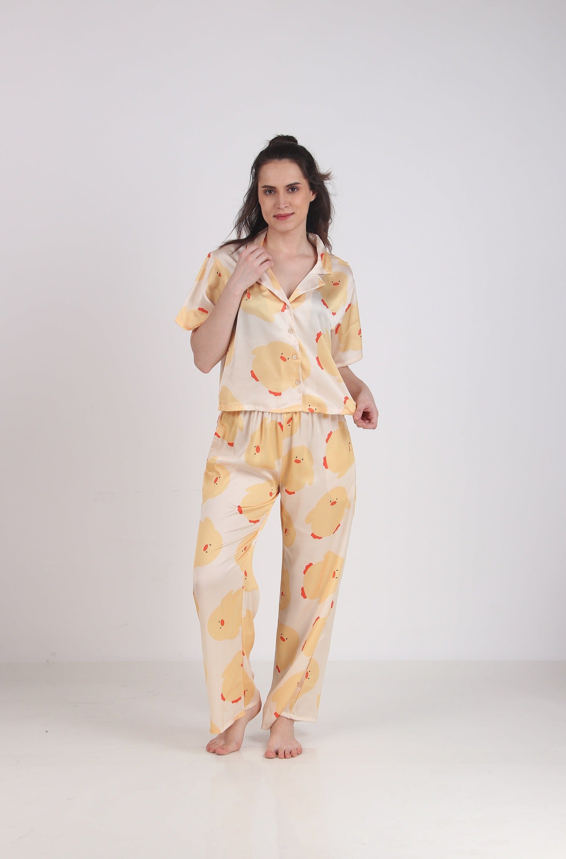 Ducky Satin PJ Set