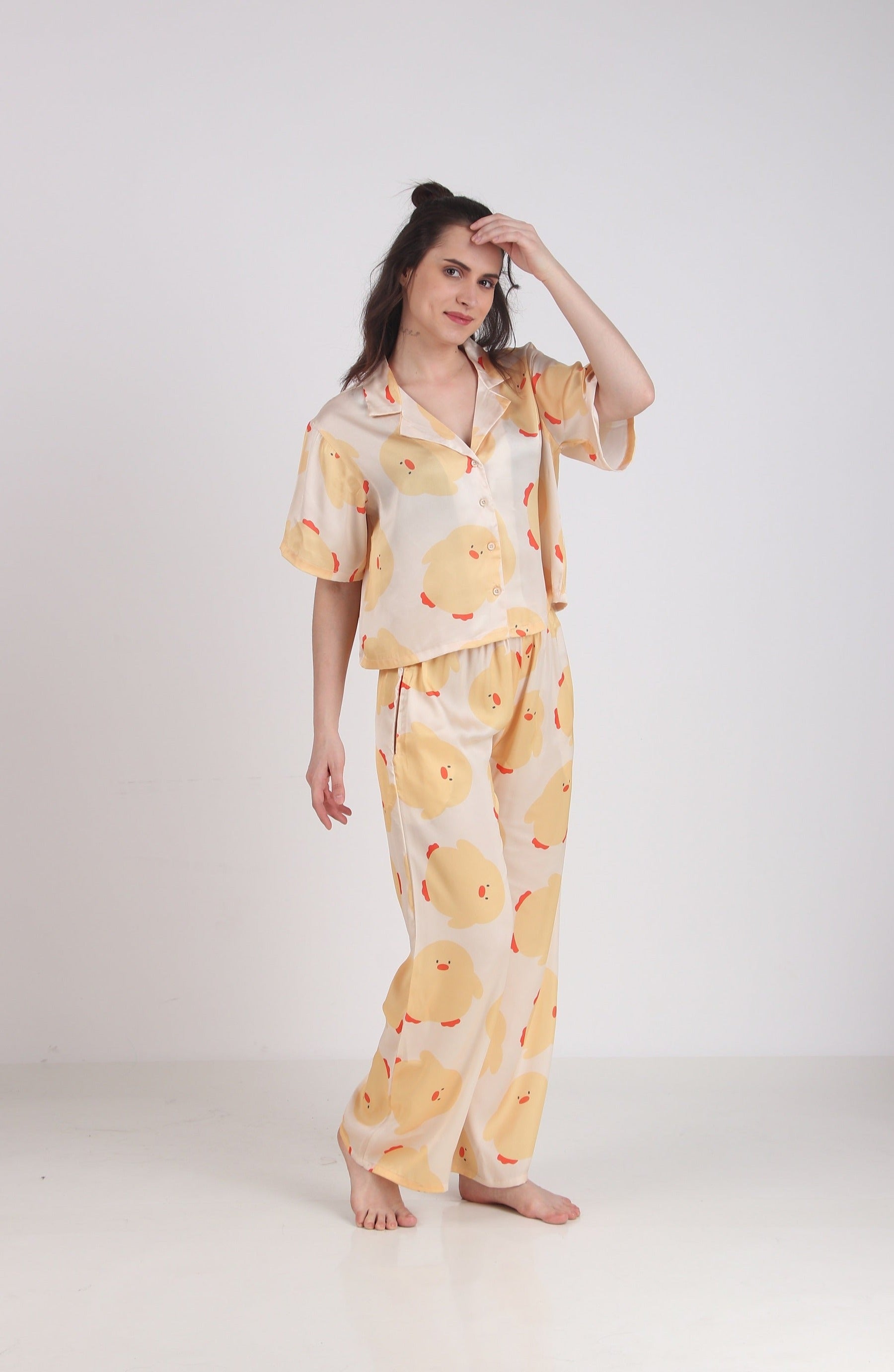 Ducky Satin PJ Set