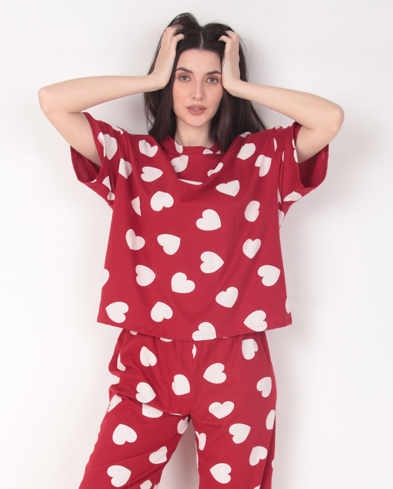 Heartful Cotton Oversized PJ set