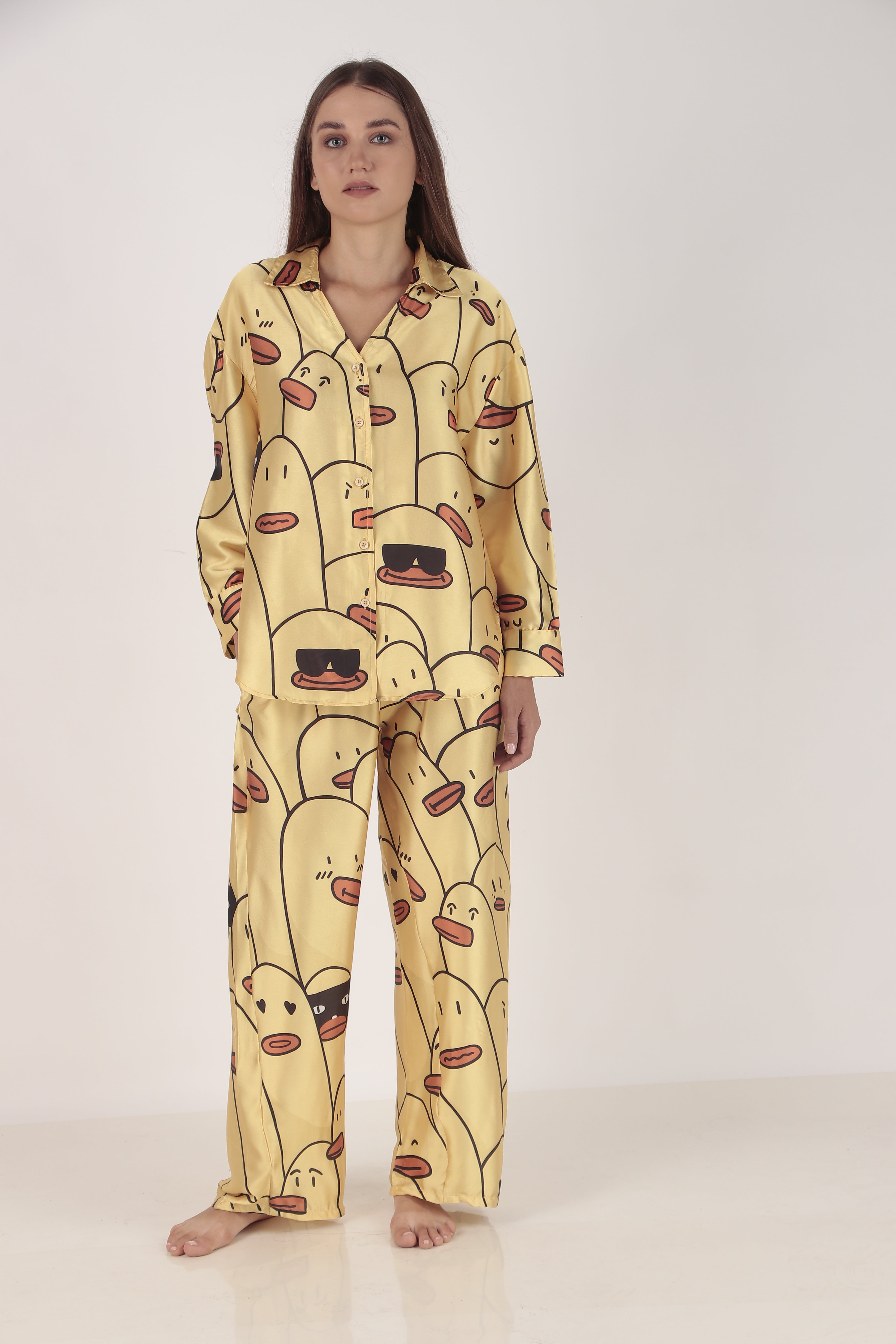 Psyducky Oversized Satin PJ Set