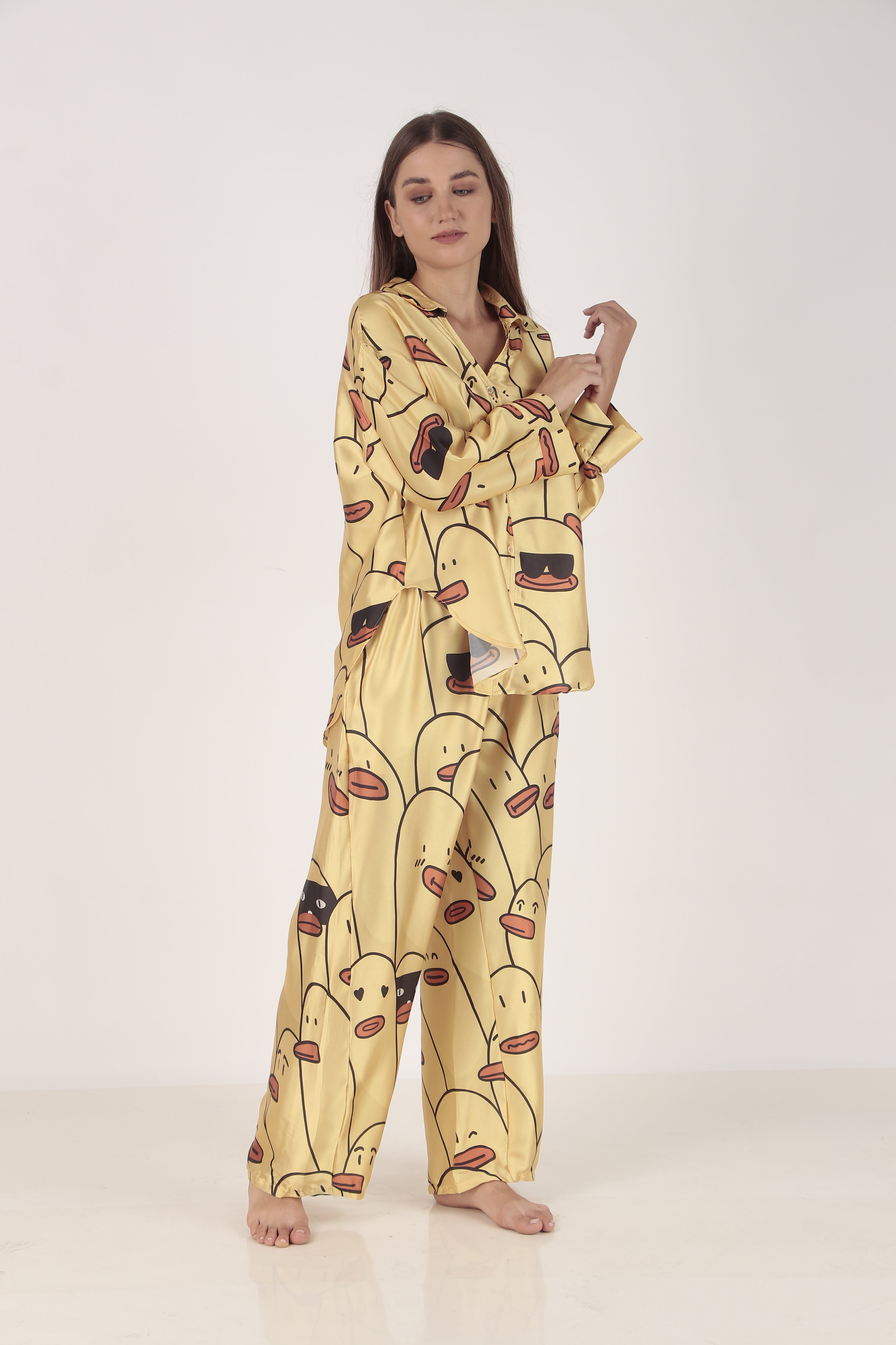 Psyducky Oversized Satin PJ Set