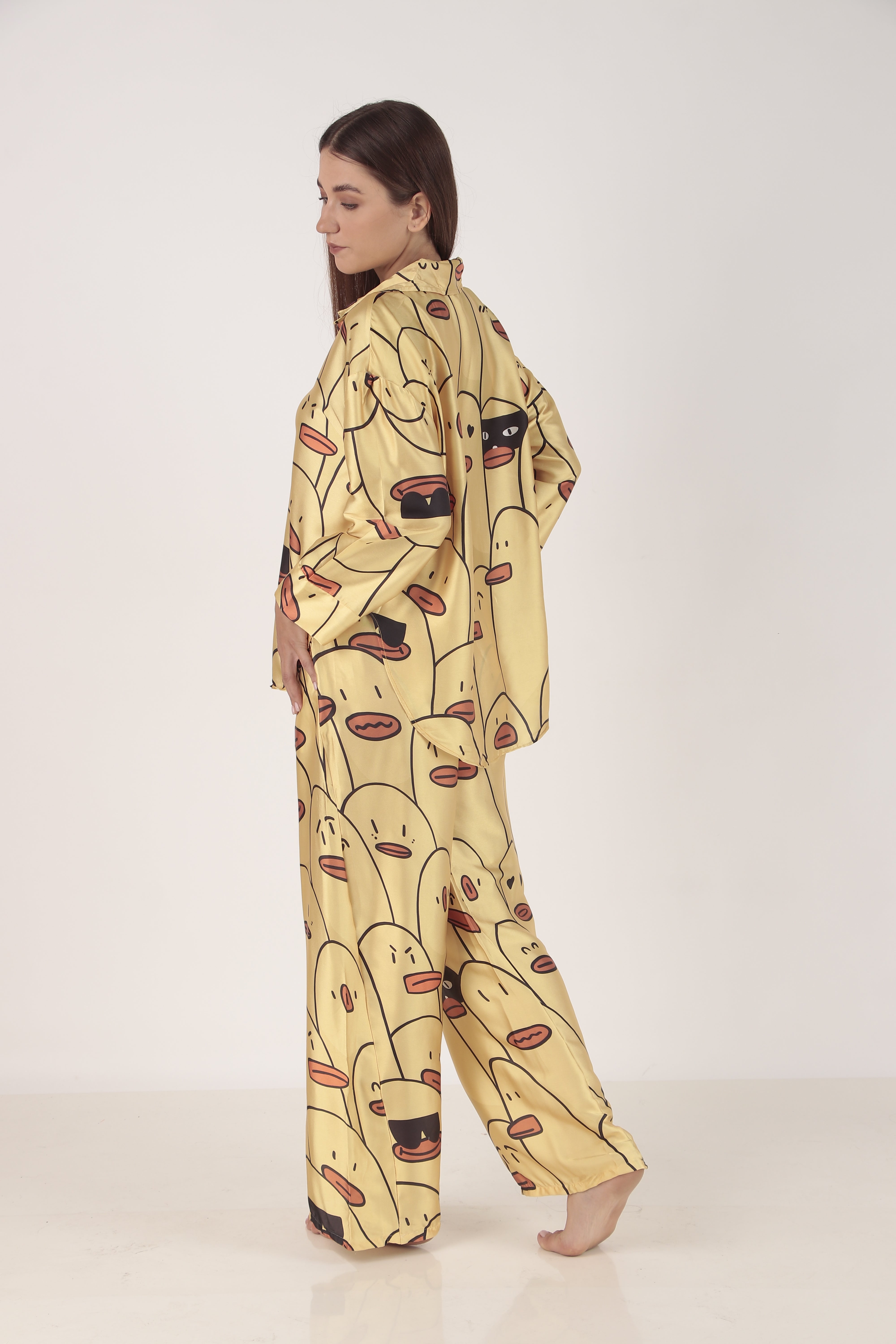 Psyducky Oversized Satin PJ Set