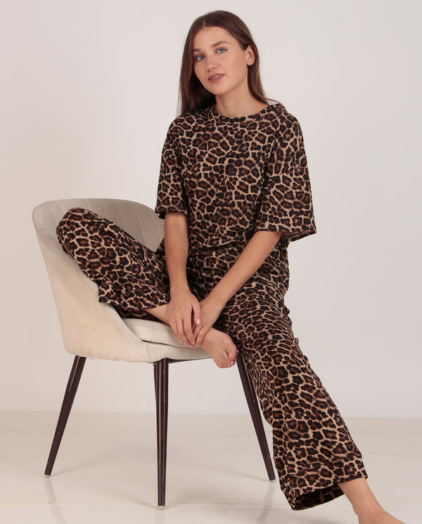 Cheetah Oversized PJ set