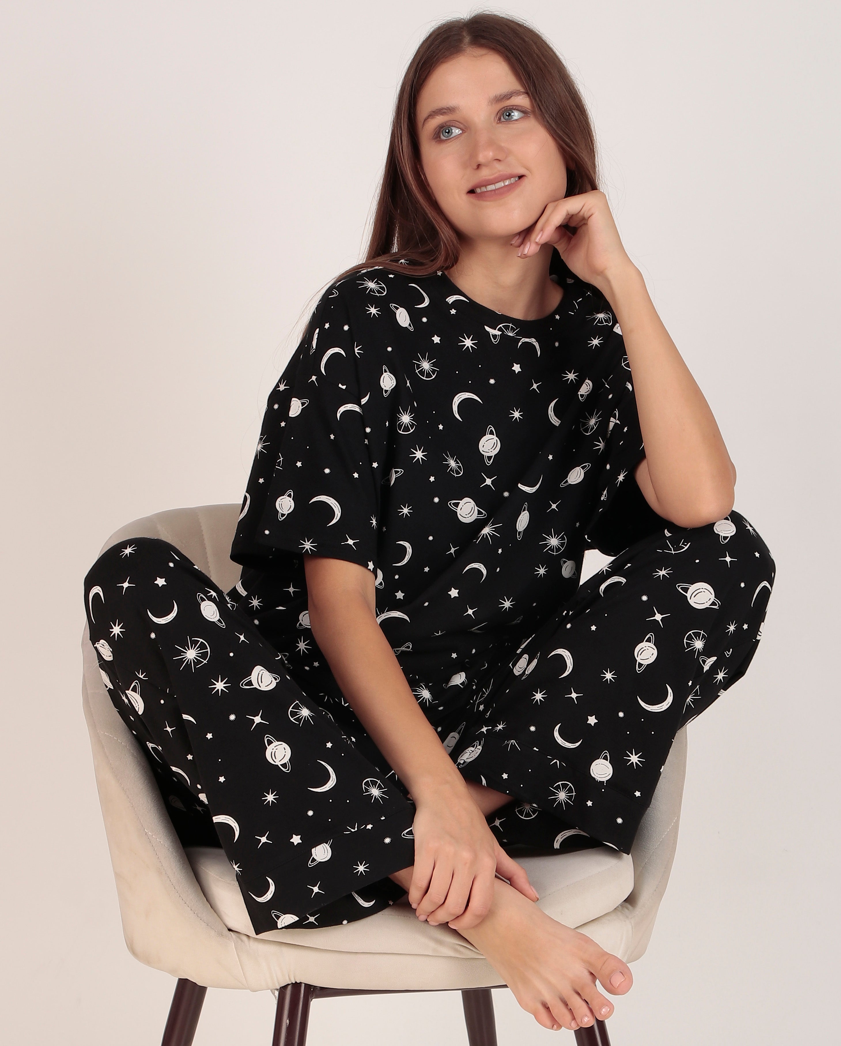 Galaxy Cotton Night suit PJ set