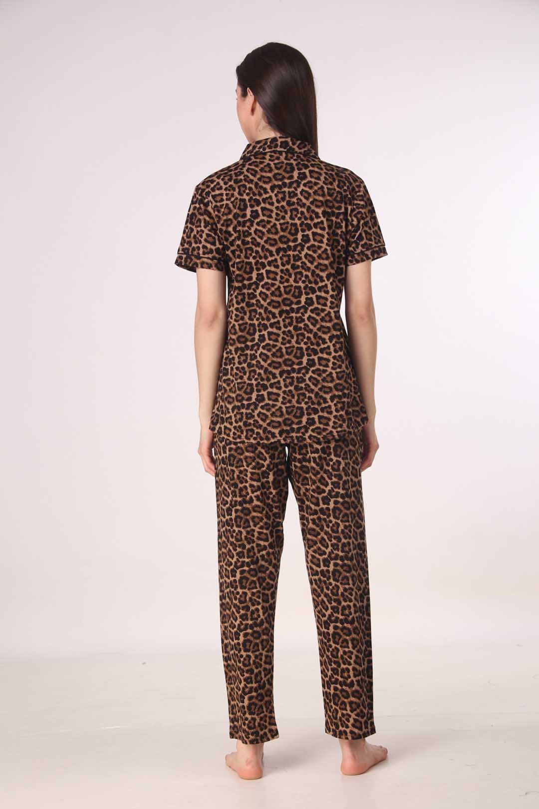 Cheetah Knitted Pj Set