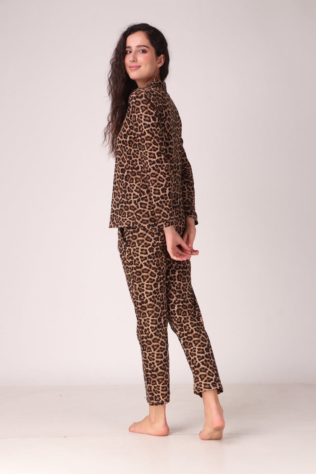 Animal print pyjama discount set